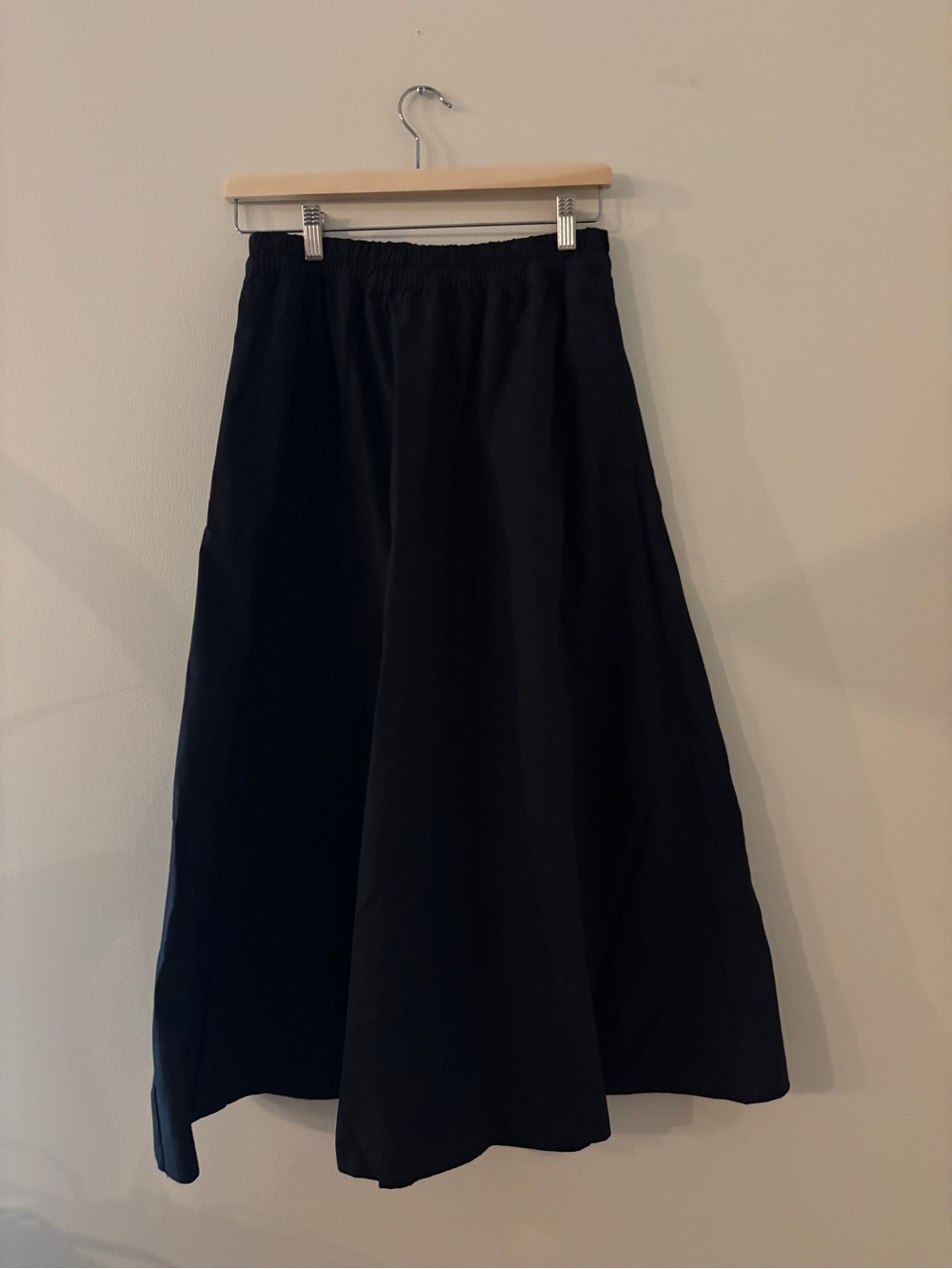 GAP Black A-Line Poplin Maxi Skirt